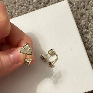 Kendra Scott Gold Triangle Earrings